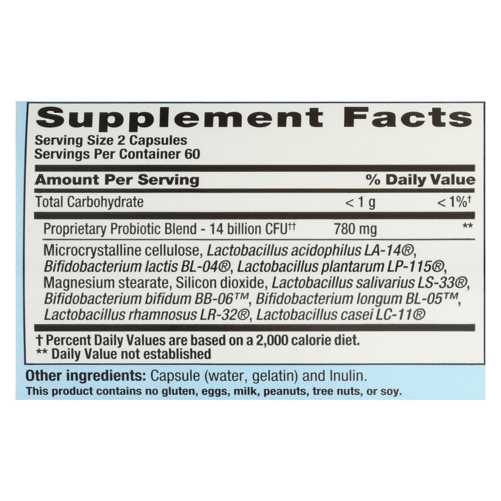 Nutrition Now Pb 8 Pro-biotic Acidophilus For Life - 120 Capsules - Eco-Friendly Home & Grocery