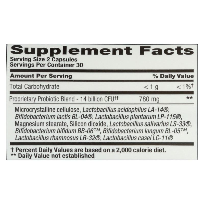 Nutrition Now Pb 8 Pro-biotic Acidophilus For Life - 60 Capsules - GreatEagleInc