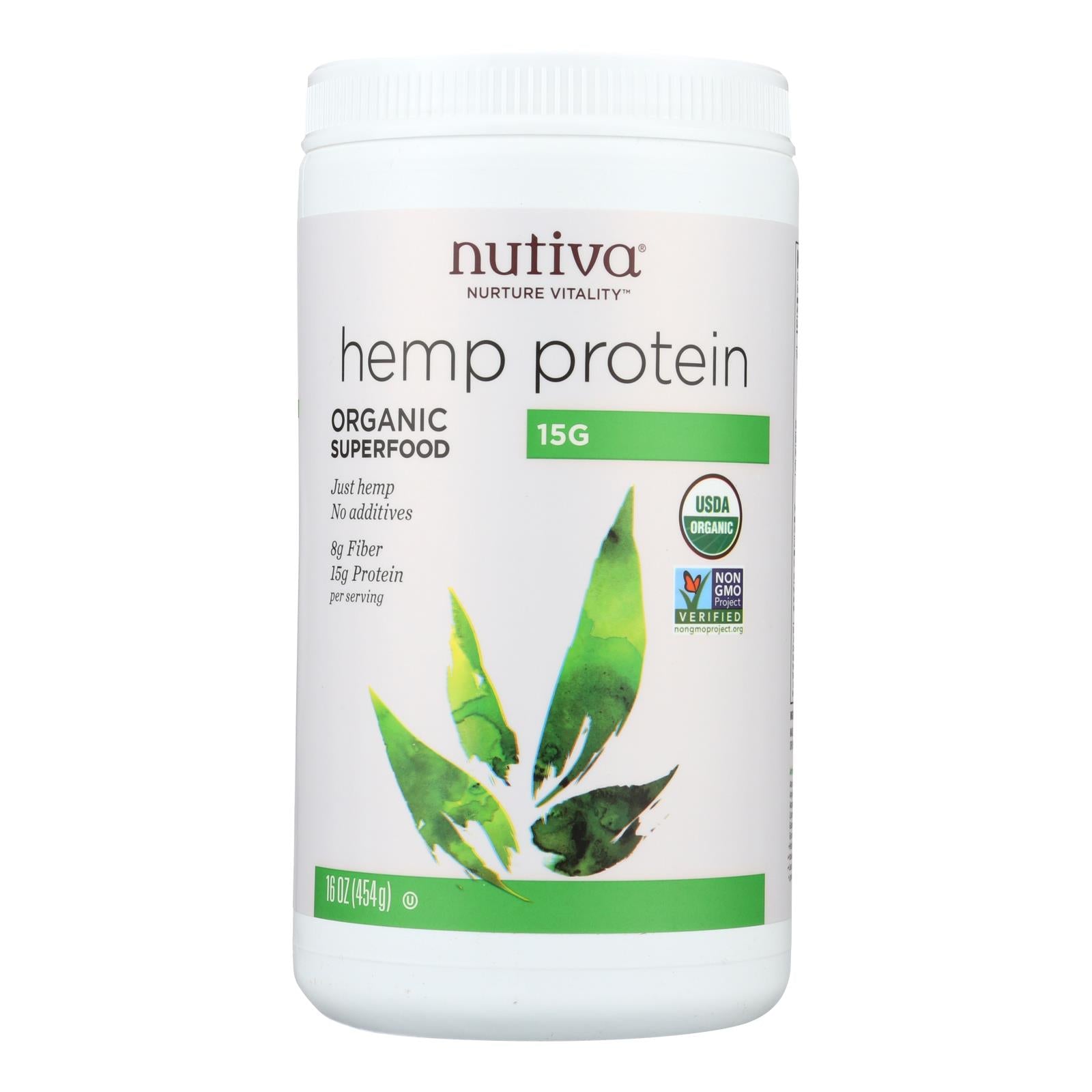 Nutiva Organic Hemp Protein - 16 Oz - GreatEagleInc