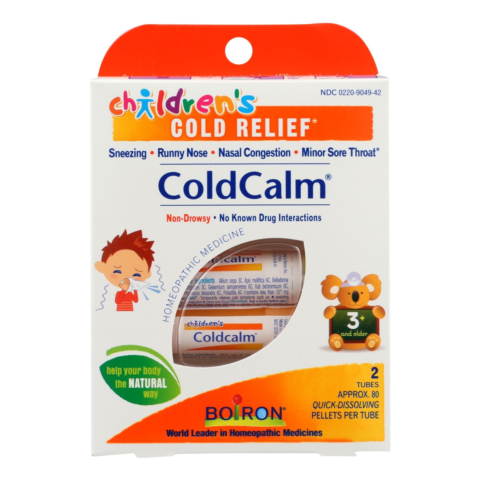Boiron - Children's Cold Calm Pellets - 2 Doses - Eco-Friendly Home & Grocery