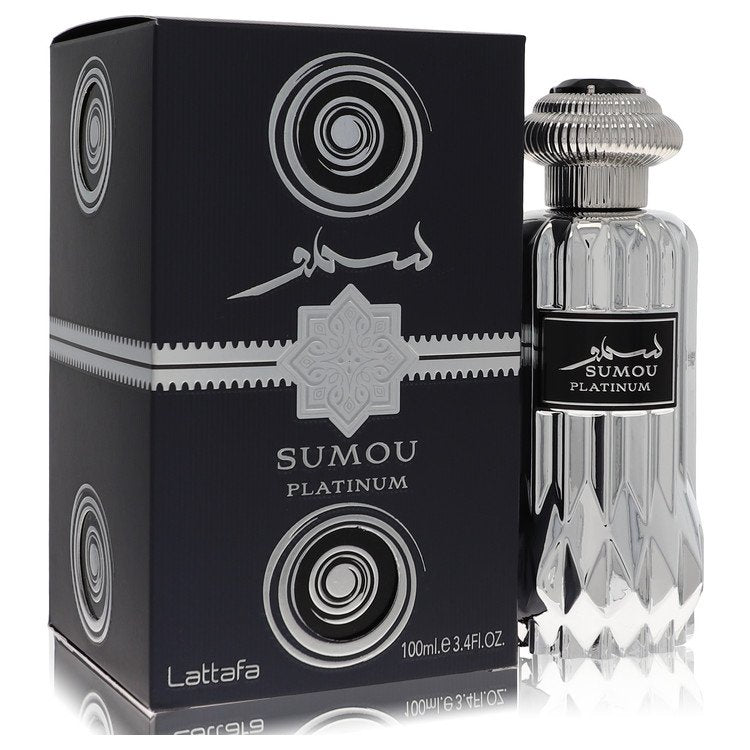 Lattafa Sumou Platinum by Lattafa Eau De Parfum Spray (Unisex) 3.4 oz for Men Default Title