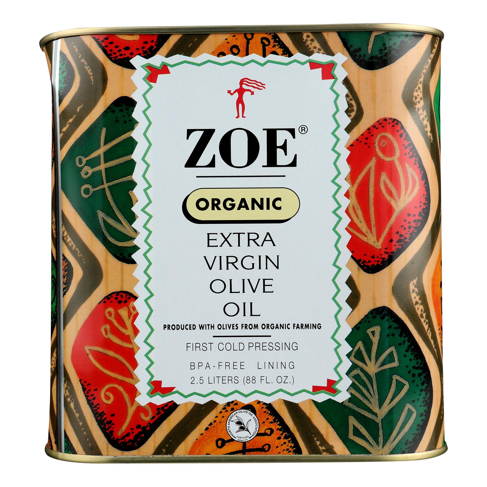Zoe Organic Extra Virgin Olive Oil - Case Of 4 - 88 Fz - GreatEagleInc