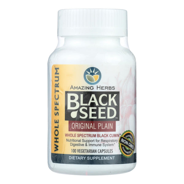 Amazing Herbs - Black Seed - 100 Capsules - GreatEagleInc