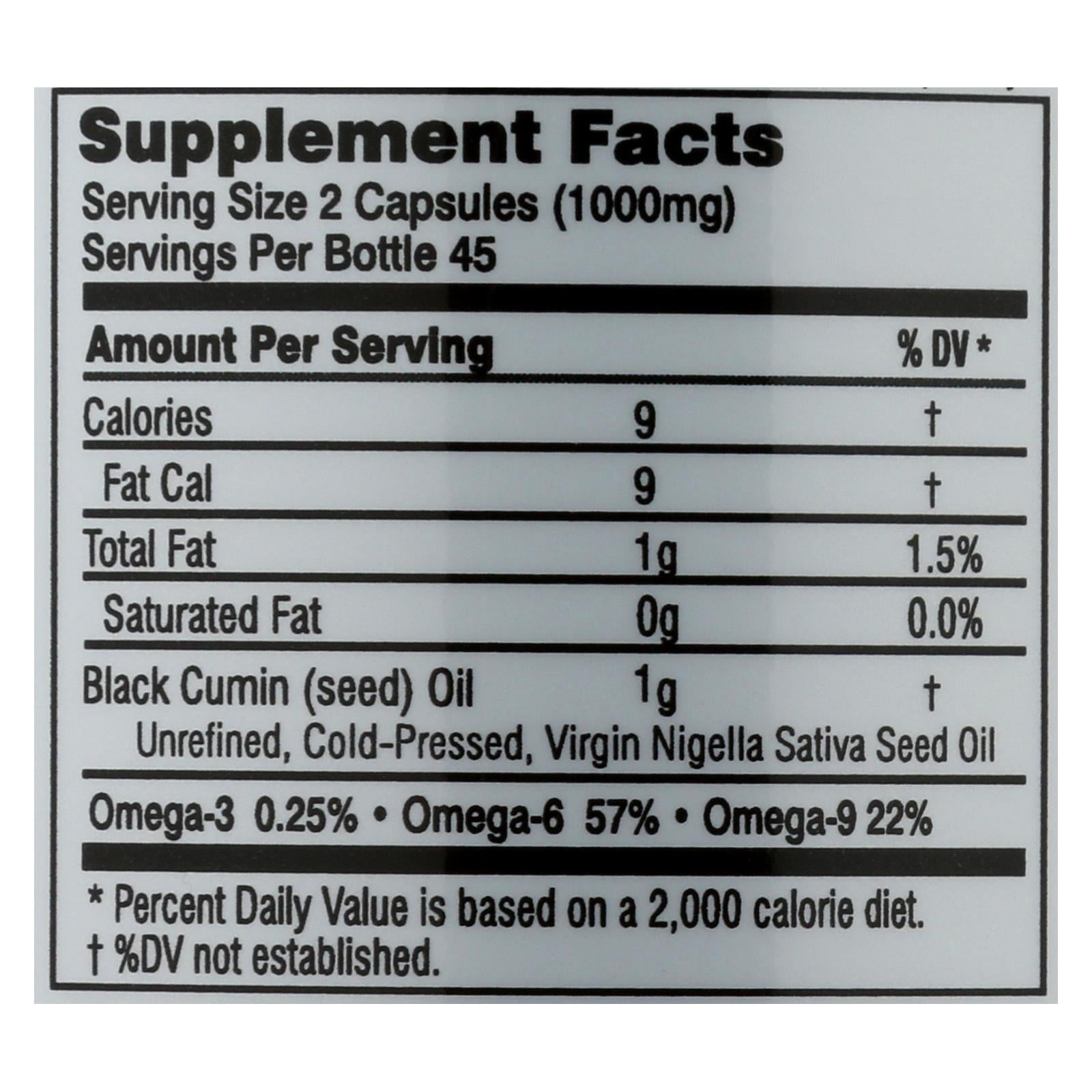 Amazing Herbs - Black Seed Black Cumin Seed Oil - 90 Softgels - GreatEagleInc