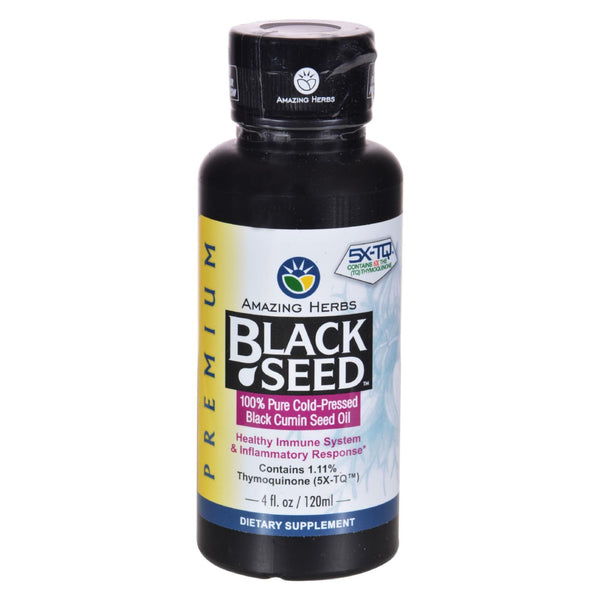 Amazing Herbs - Black Seed Oil - 4 Fl Oz - GreatEagleInc