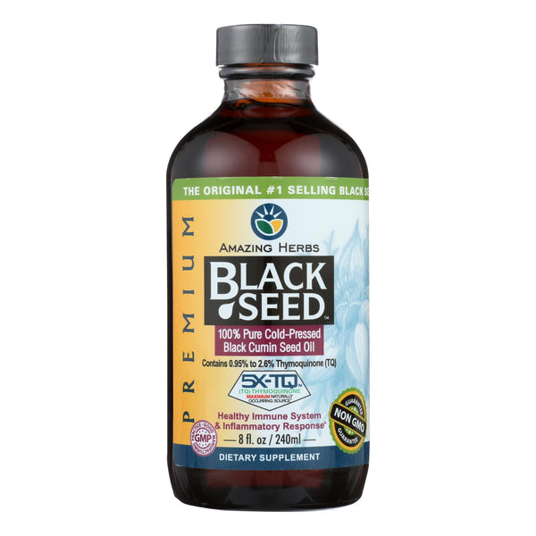 Amazing Herbs - Black Seed Oil - 8 Fl Oz - GreatEagleInc