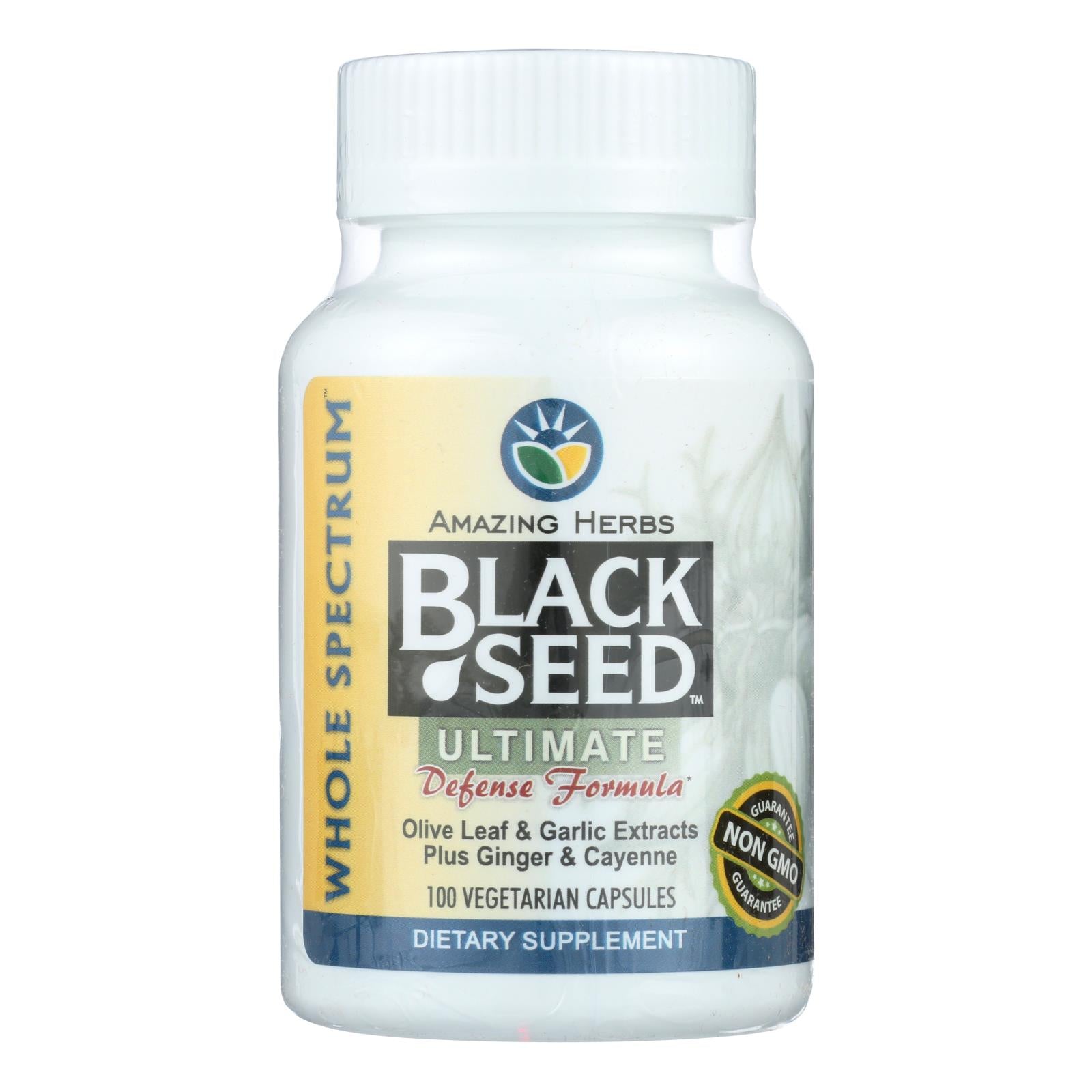 Amazing Herbs - Black Seed Theramune Ultimate - 100 Capsules - Eco-Friendly Home & Grocery