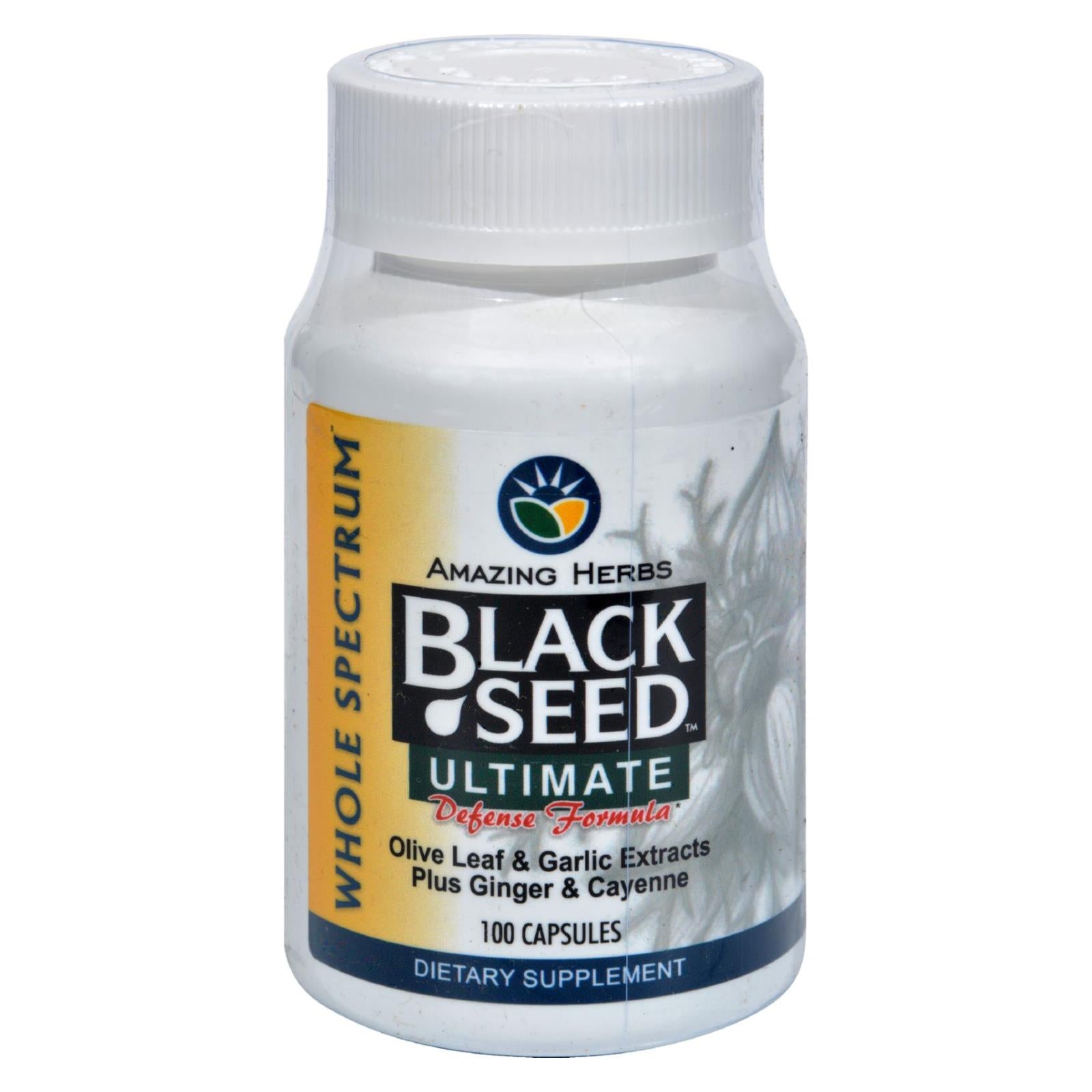 Amazing Herbs - Black Seed Theramune Ultimate - 100 Capsules - Eco-Friendly Home & Grocery