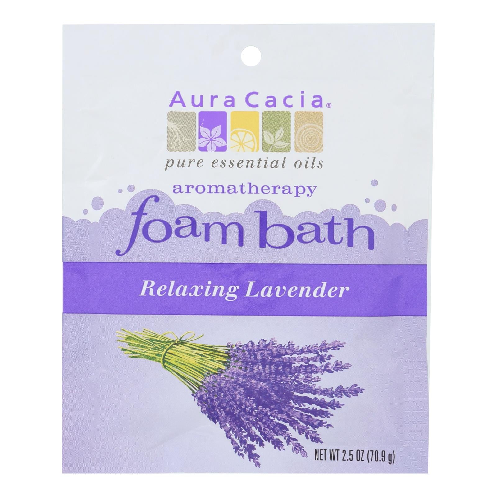 Aura Cacia - Foam Bath Relaxing Lavender - 2.5 Oz - Case Of 6 - GreatEagleInc