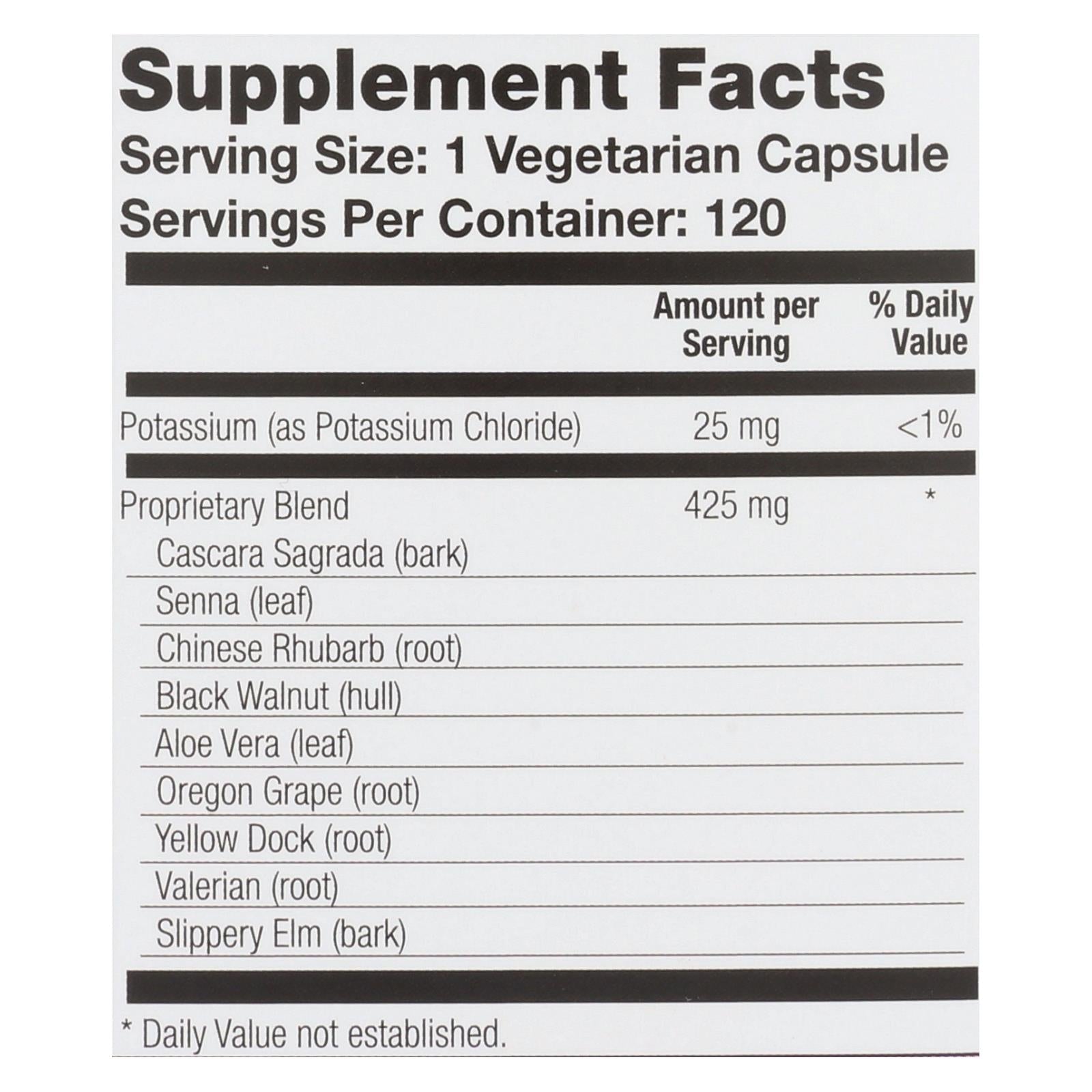 Natural Balance Colon Clenz - 120 Vegetarian Capsules - GreatEagleInc