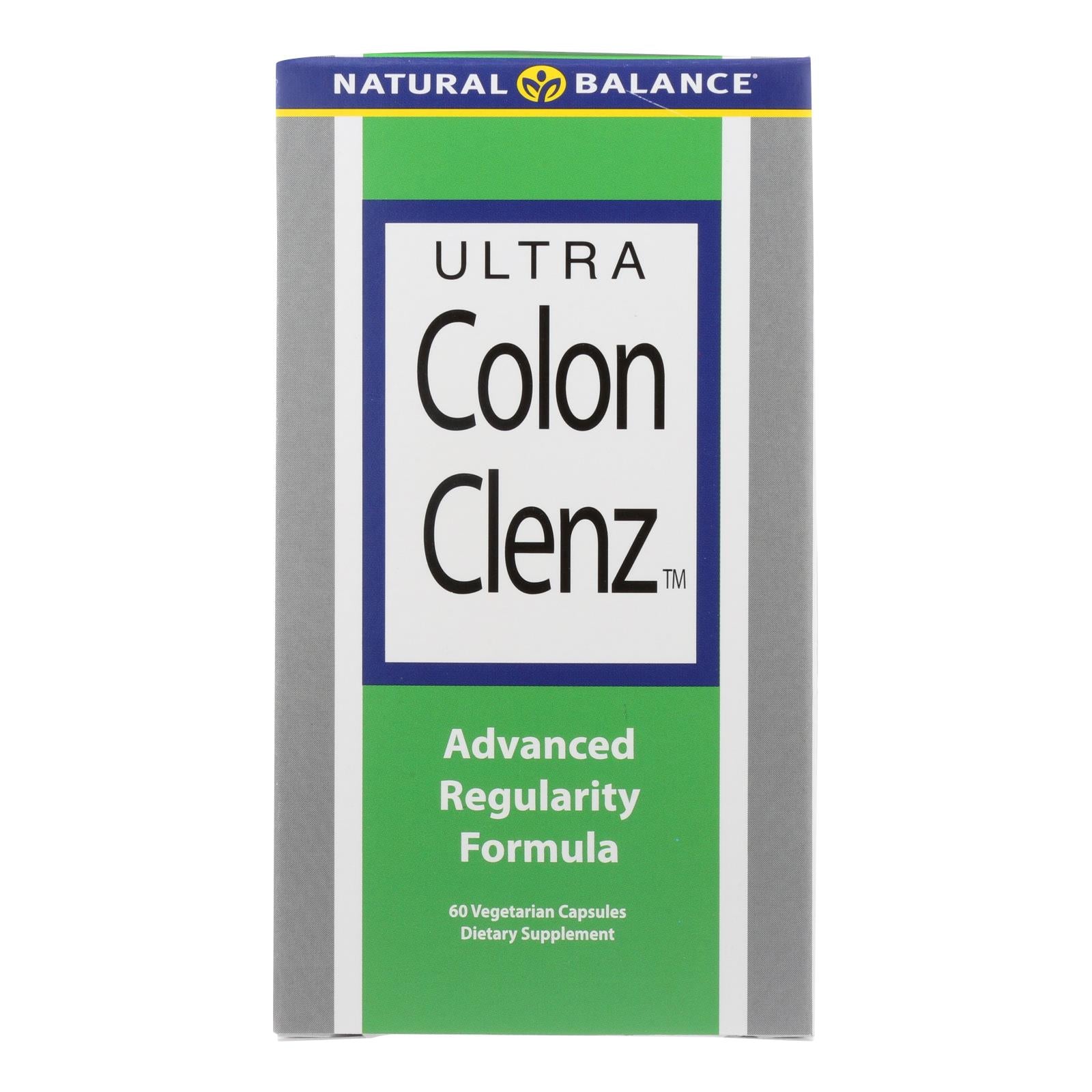 Natural Balance Ultra Colon Clenz - 60 Vegetarian Capsules - Eco-Friendly Home & Grocery