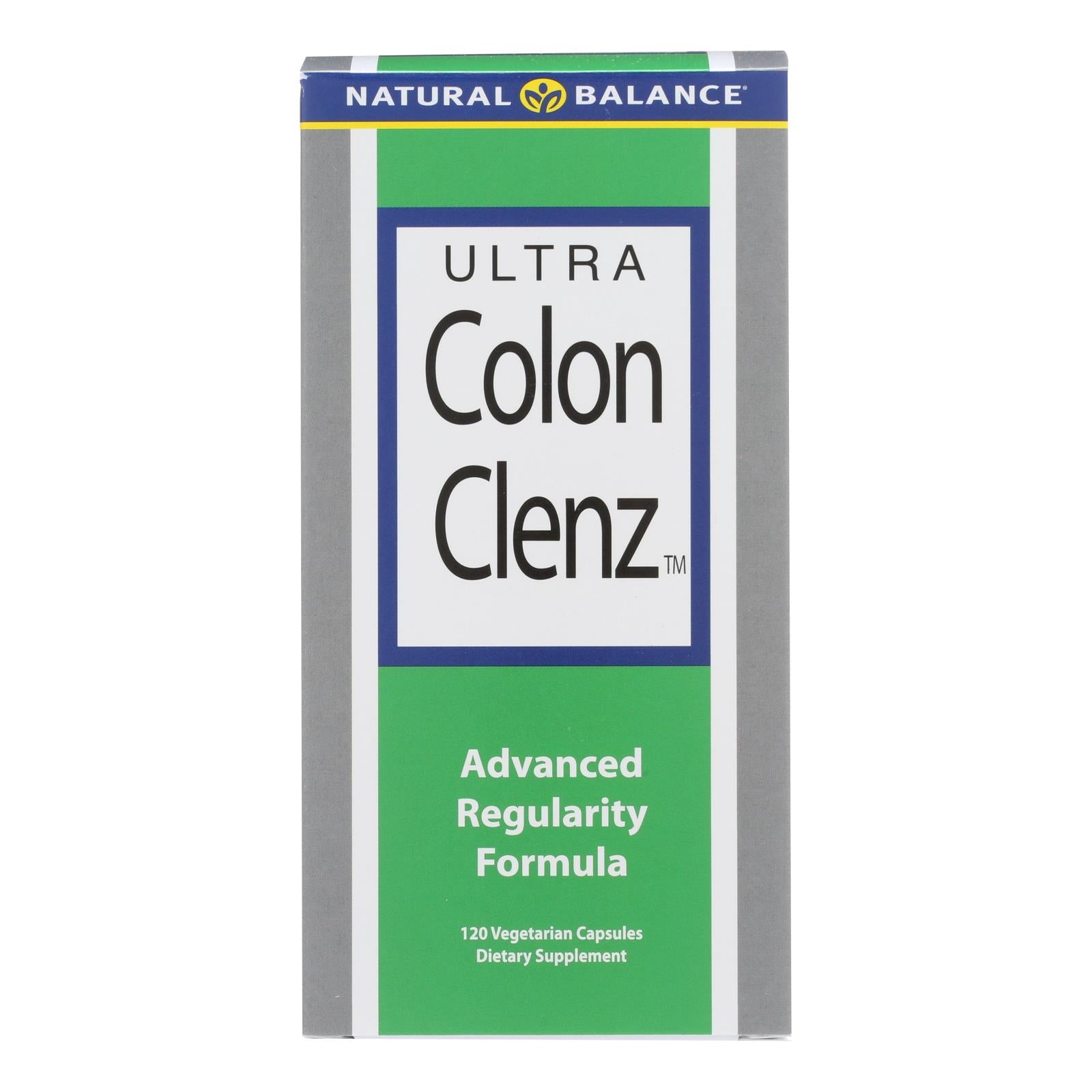 Natural Balance Ultra Colon Clenz - 120 Vegetarian Capsules - Eco-Friendly Home & Grocery