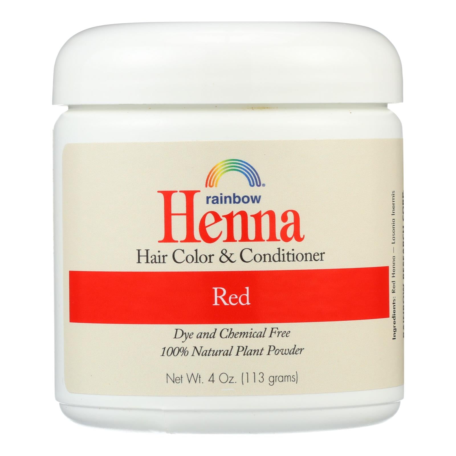 Rainbow Research Henna Hair Color And Conditioner Persian Red - 4 Oz - GreatEagleInc