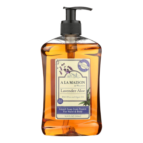 A La Maison - French Liquid Soap - Lavender Aloe - 16.9 Fl Oz - Eco-Friendly Home & Grocery