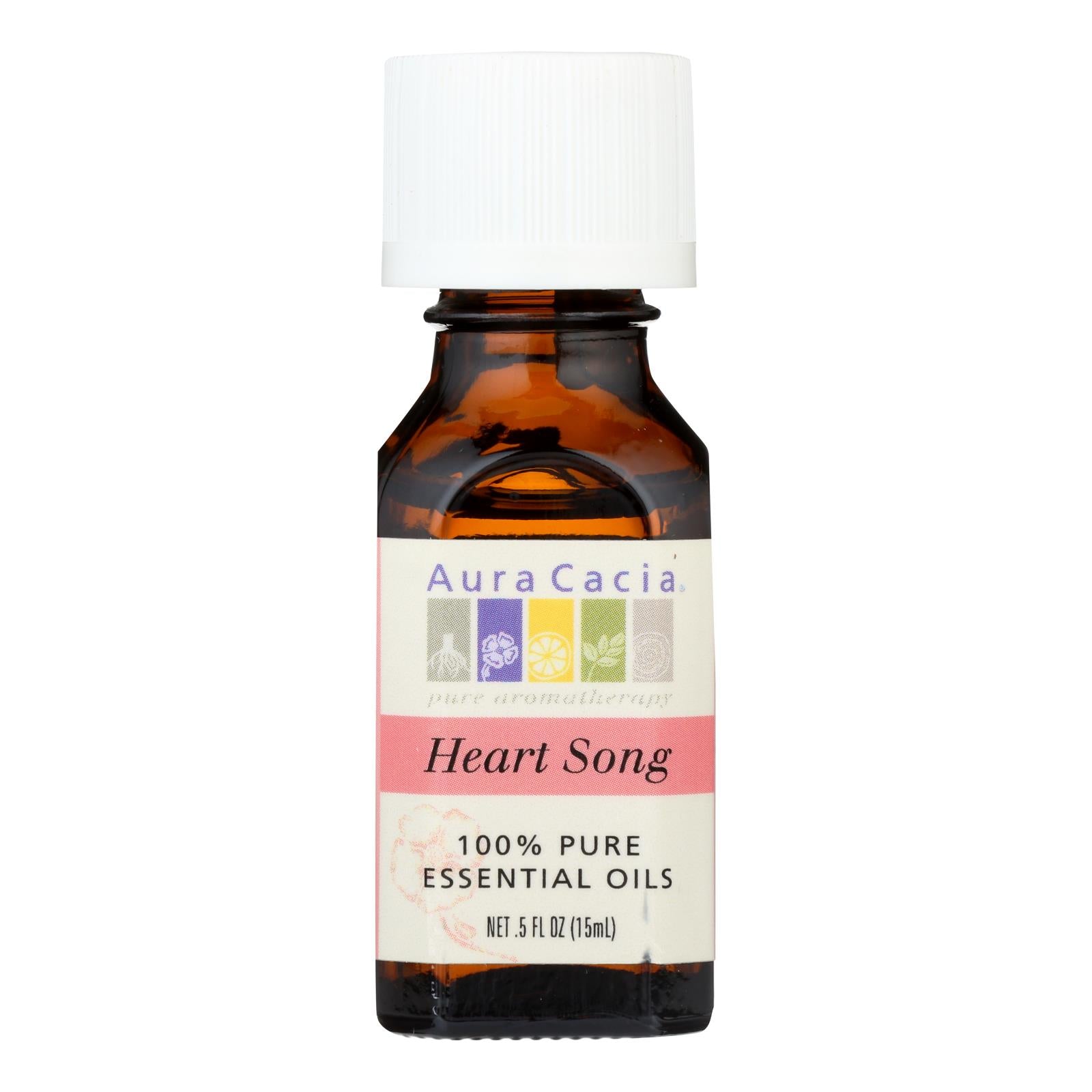 Aura Cacia - Pure Essential Oil Heart Song - 0.5 Fl Oz - Eco-Friendly Home & Grocery