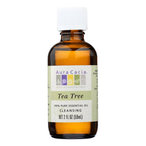 Aura Cacia - 100% Pure Essential Oil Tea Tree Cleansing - 2 Oz - GreatEagleInc