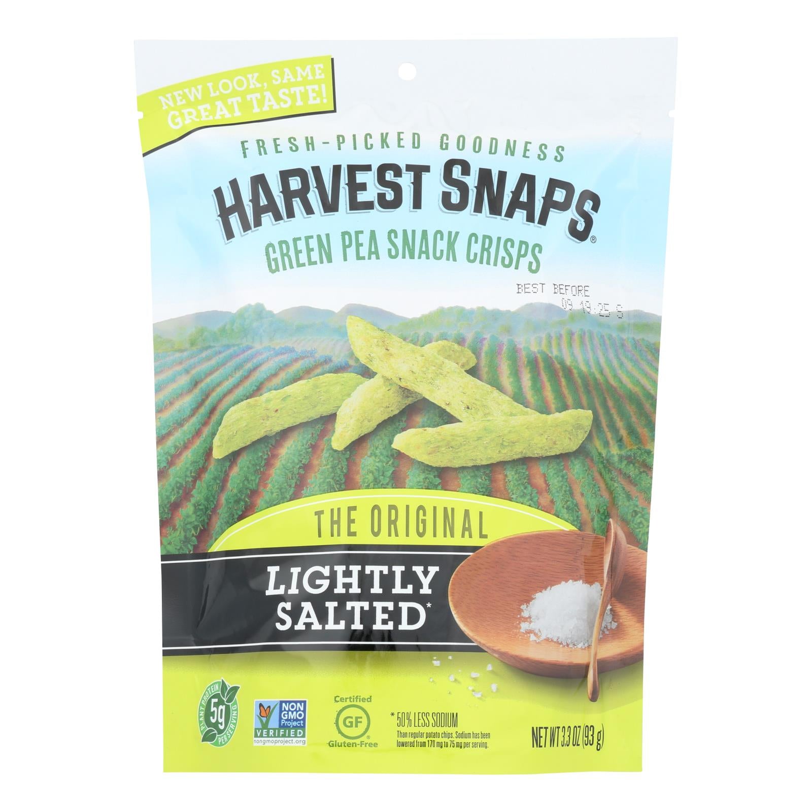 Calbee Snapea Crisp - Snapea Crisps - Lightly Salted - Case Of 12 - 3.3 Oz. - GreatEagleInc