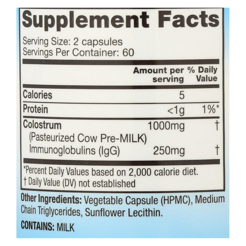 Symbiotics Colostrum Plus - 480 Mg - 120 Capsules - GreatEagleInc