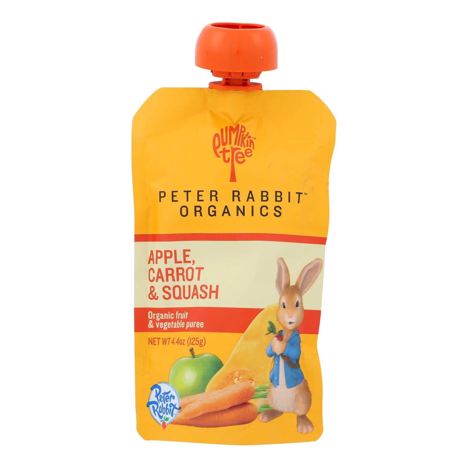 Peter Rabbit Organics Veggie Snacks - Carrot Squash And Apple - Case Of 10 - 4.4 Oz. - GreatEagleInc