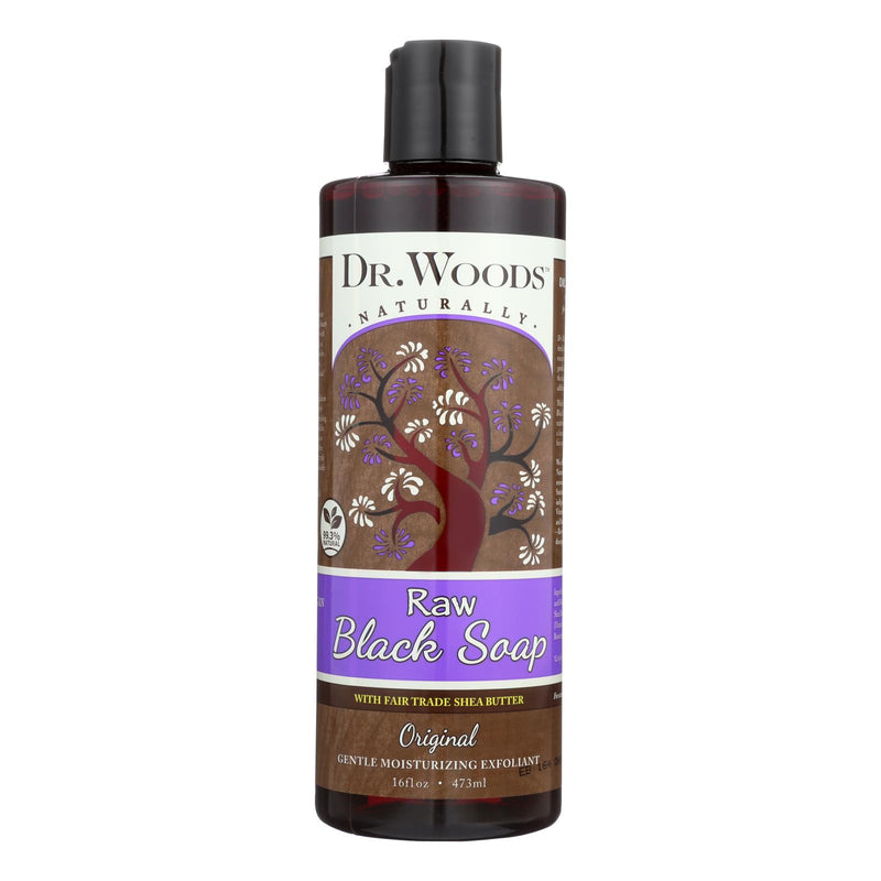 Dr. Woods Shea Vision Pure Black Soap With Organic Shea Butter - 16 Fl Oz