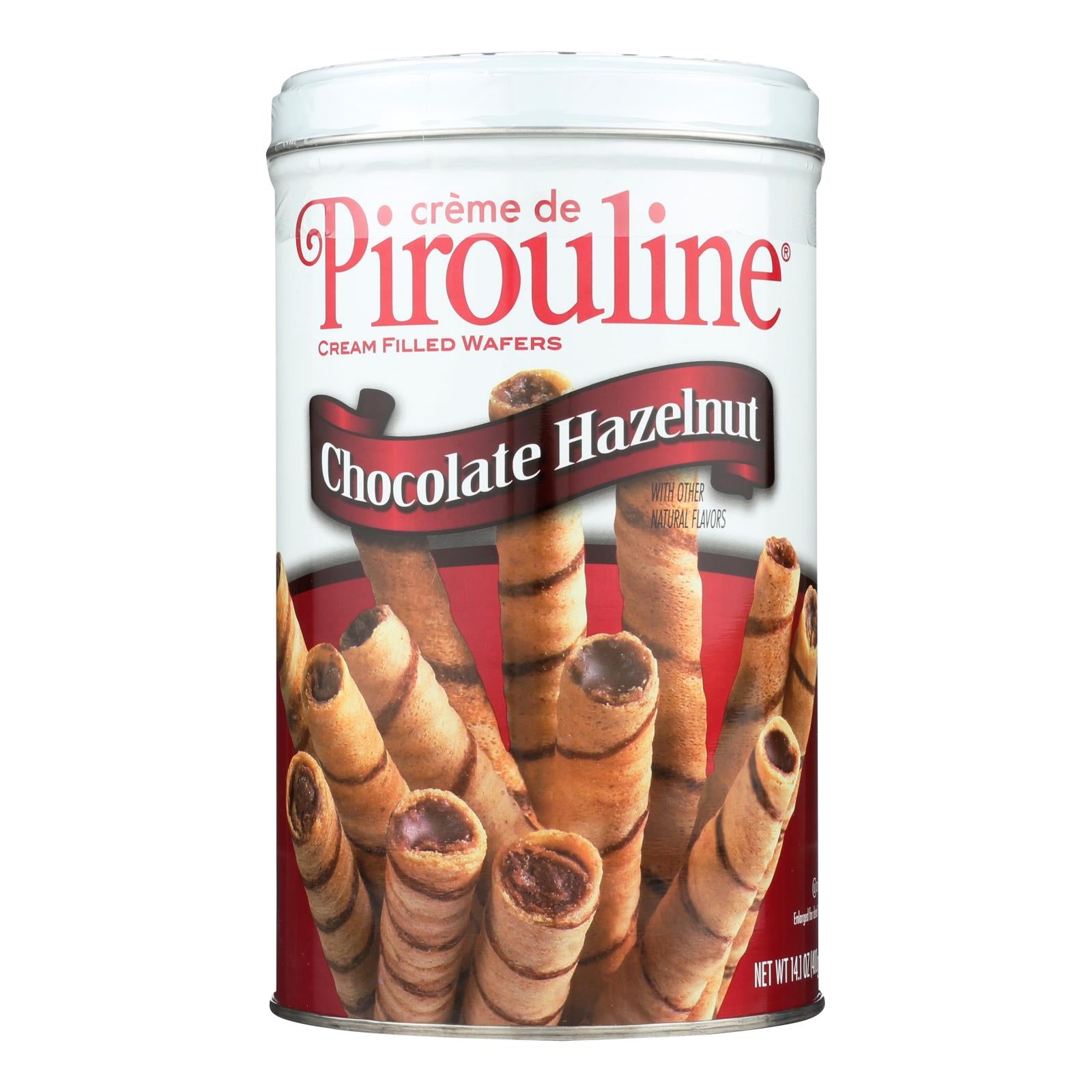 De Beukelaer - Creme De Pirouline Rolled Wafers - Chocolate Hazelnut - Case Of 6 - 14 Oz. - Eco-Friendly Home & Grocery