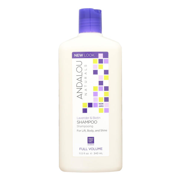 Andalou Naturals Full Volume Shampoo Lavender And Biotin - 11.5 Fl Oz - GreatEagleInc