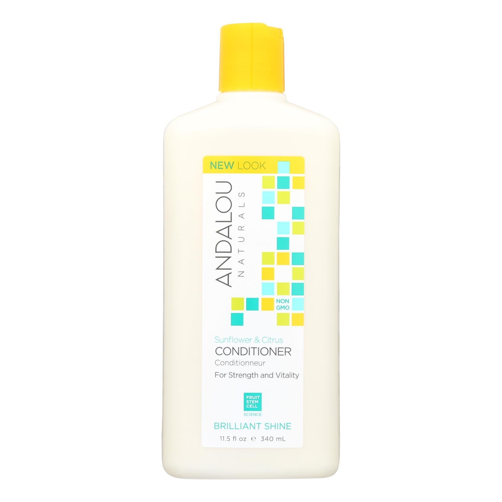 Andalou Naturals Brilliant Shine Conditioner Sunflower And Citrus - 11.5 Fl Oz - GreatEagleInc