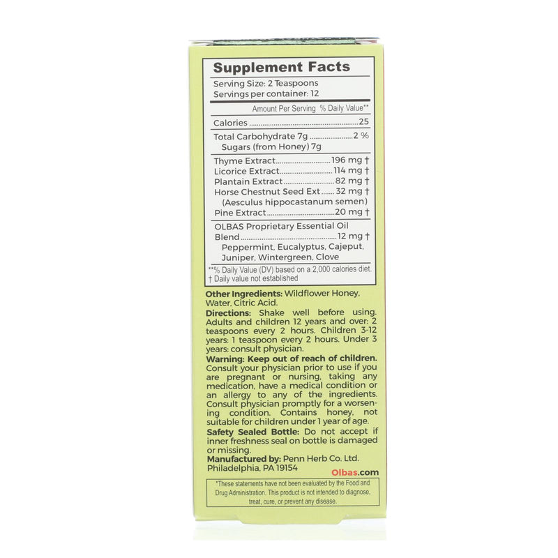Olbas - Cough Syrup - 4 Fl Oz - GreatEagleInc