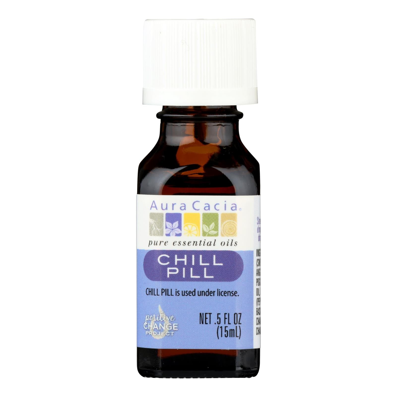 Aura Cacia - Essential Solutions Chill Pill - 0.05 Fl Oz - GreatEagleInc