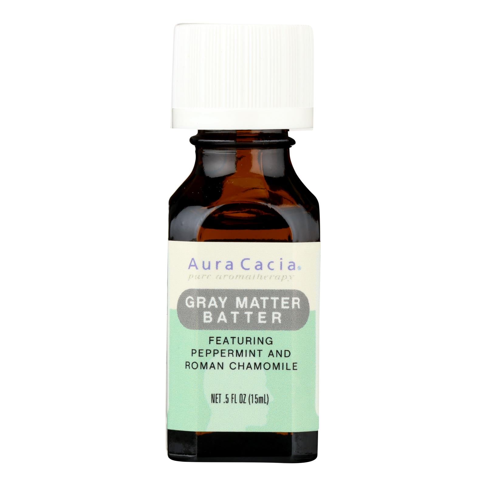 Aura Cacia - Essential Solutions Oil Gray Matter Batter - 0.5 Fl Oz - Eco-Friendly Home & Grocery