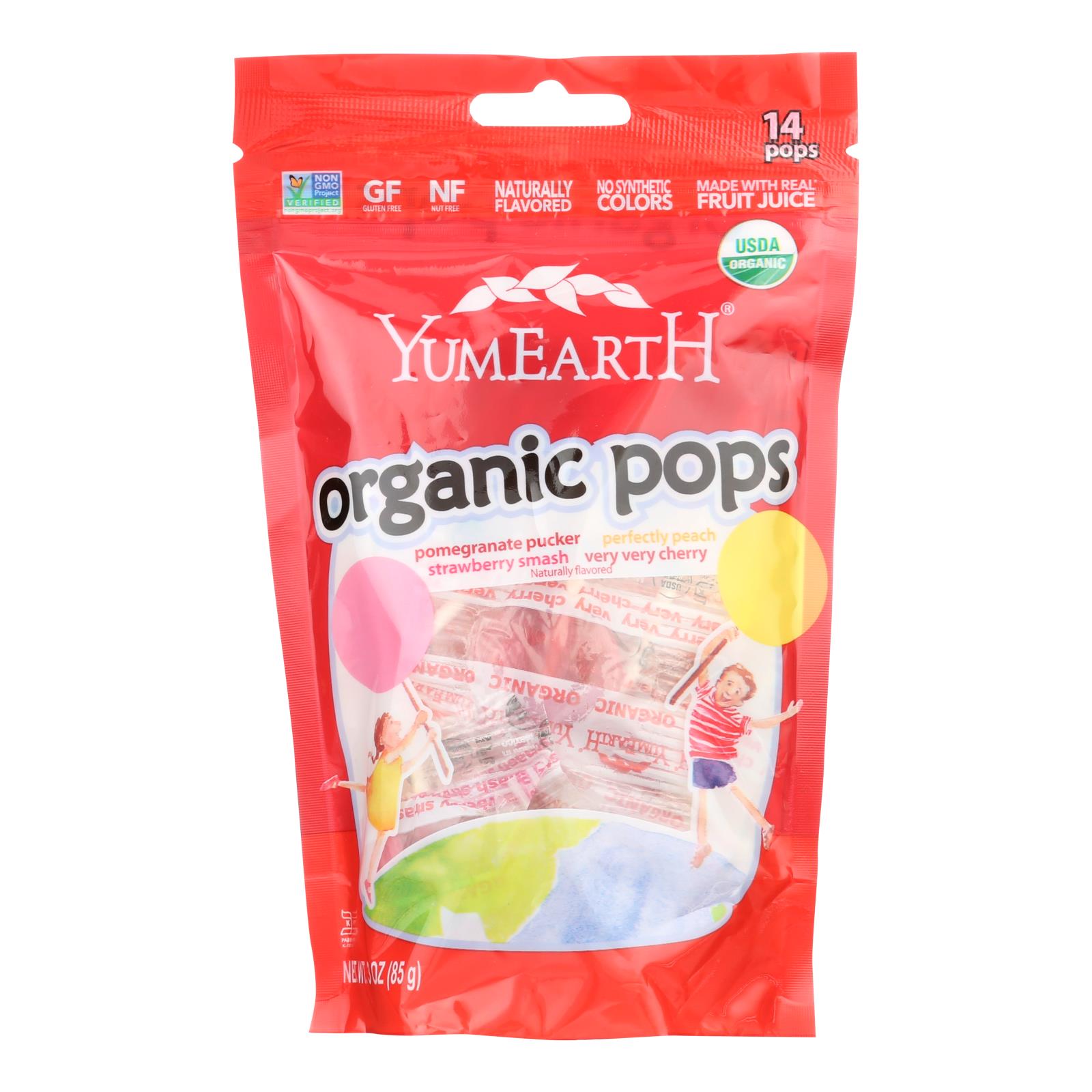 Yummy Earth Organic Lollipops Assorted Flavors - 3 Oz - Case Of 6 - GreatEagleInc