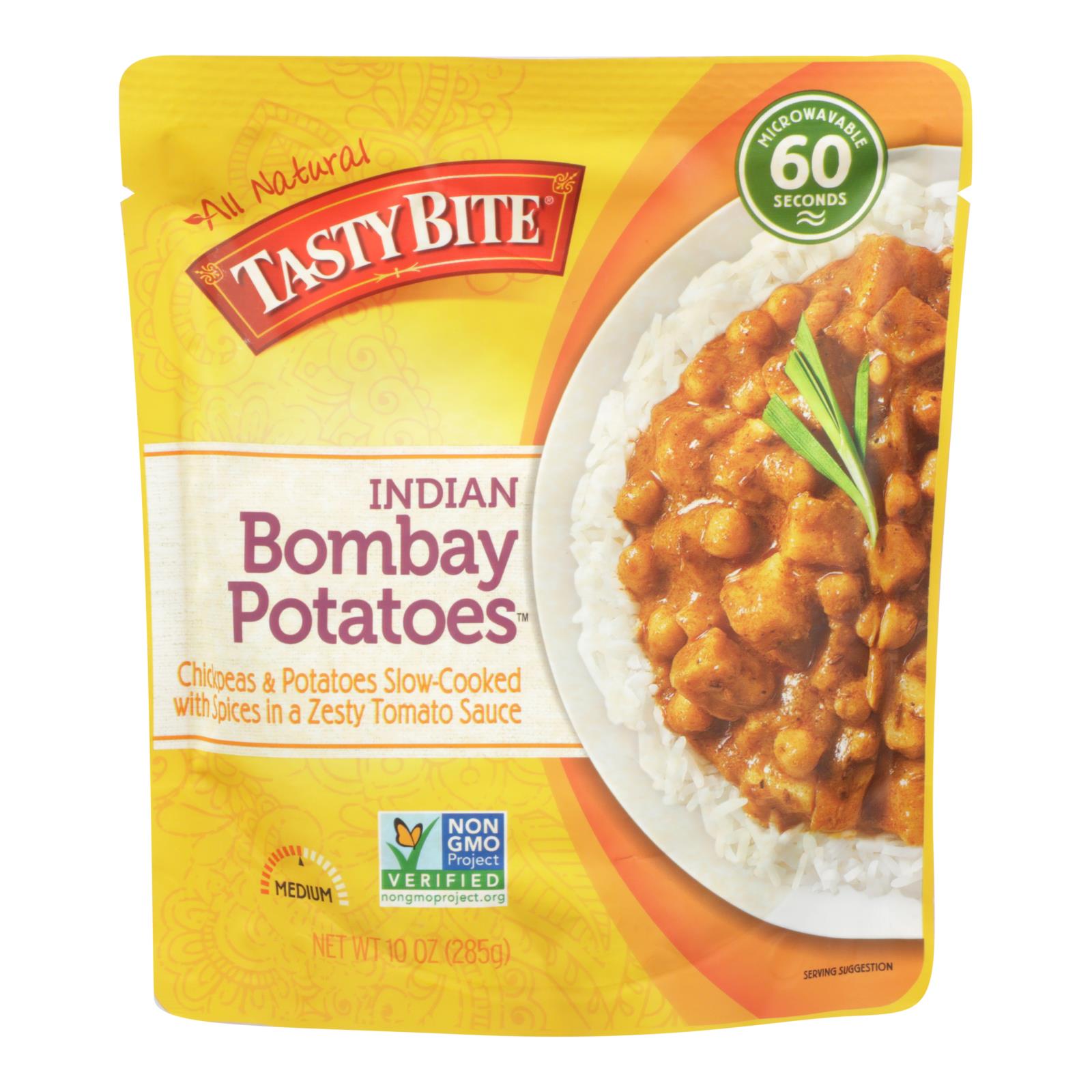 Tasty Bite Entree - Indian Cuisine - Bombay Potatoes - 10 Oz - Case Of 6 - GreatEagleInc