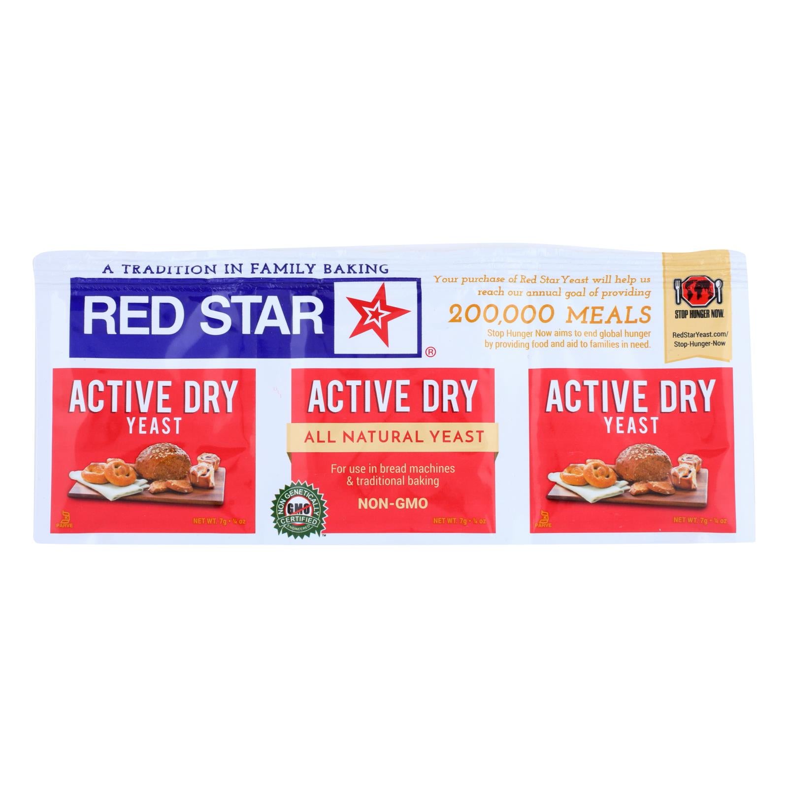 Red Star Nutritional Yeast - Active Dry - .75 Oz - Case Of 18 - GreatEagleInc