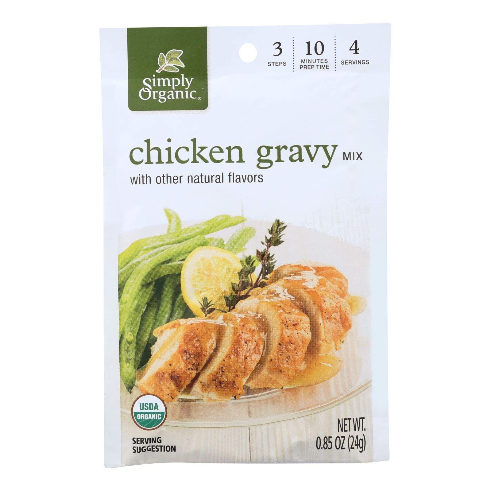 Simply Organic Seasoning Mix - Roasted Chicken Gravy - Case Of 12 - 0.85 Oz. - GreatEagleInc