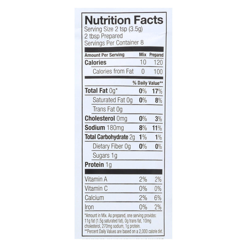 Simply Organic Ranch Salad Dressing Mix - Case Of 12 - 1 Oz. - GreatEagleInc