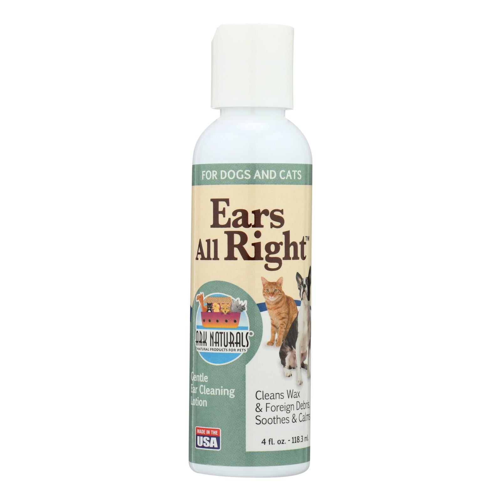 Ark Naturals Ears All Right Cleaning Lotion - 4 Fl Oz - GreatEagleInc