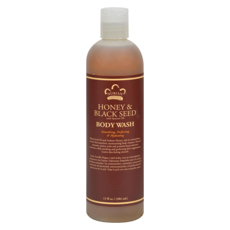 Nubian Heritage Body Wash Honey And Black Seed - 13 Fl Oz - GreatEagleInc