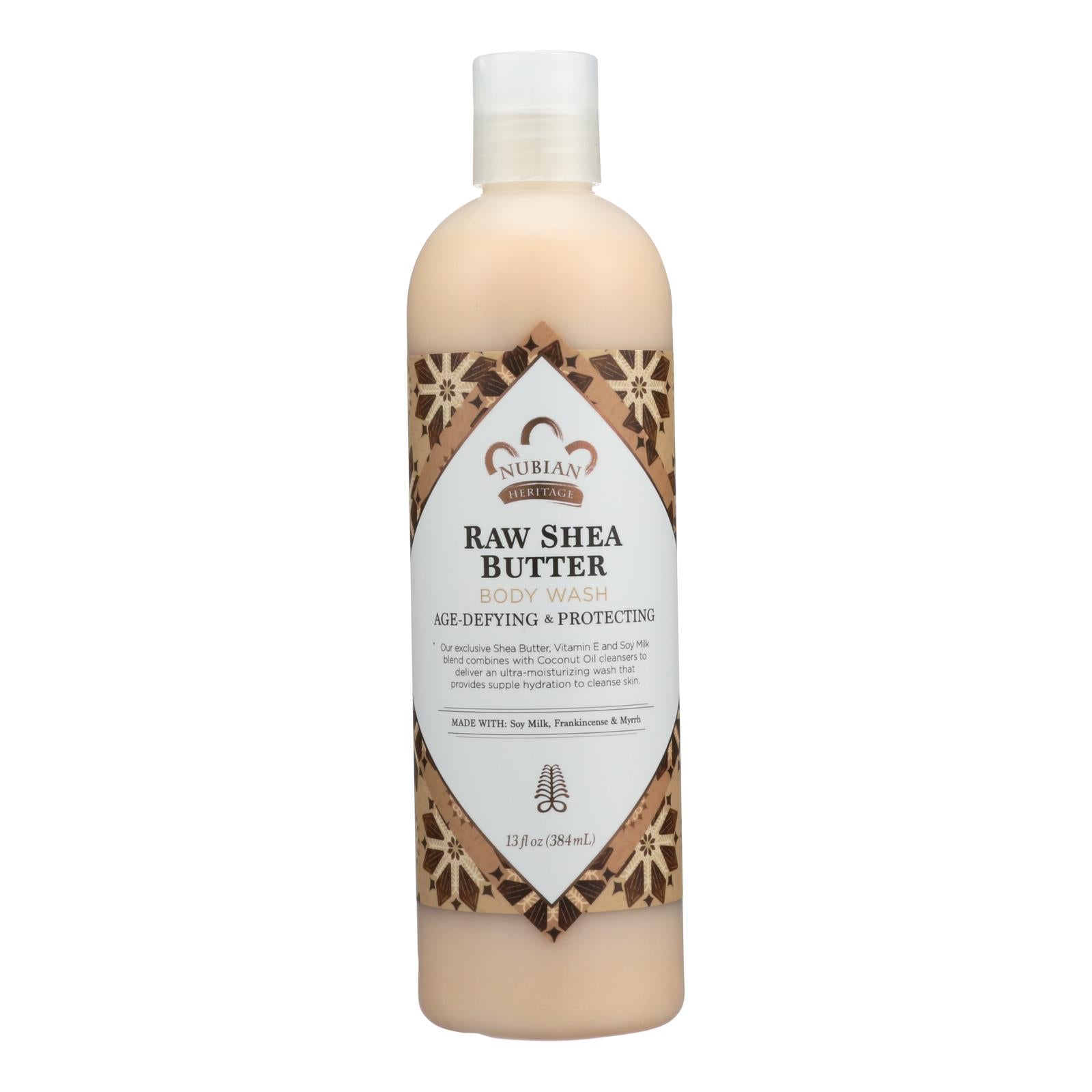 Nubian Heritage Body Wash - Raw Shea Butter - 13 Fl Oz - GreatEagleInc