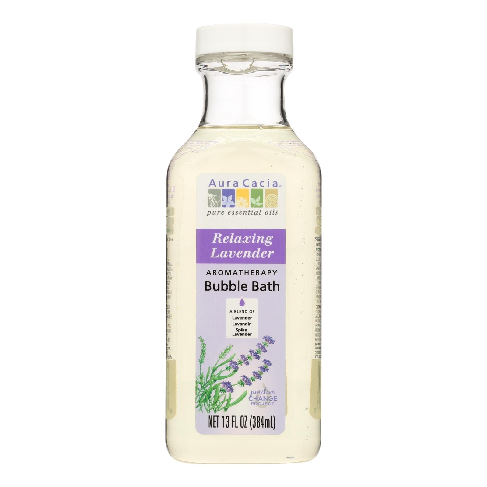 Aura Cacia - Aromatherapy Bubble Bath Relaxing Lavender - 13 Fl Oz - GreatEagleInc