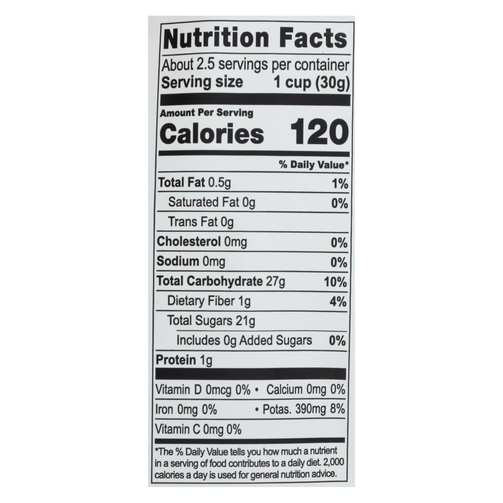 Natierra Organic Freeze Dried Raw - Banana - Case Of 12 - 2.5 Oz. - GreatEagleInc