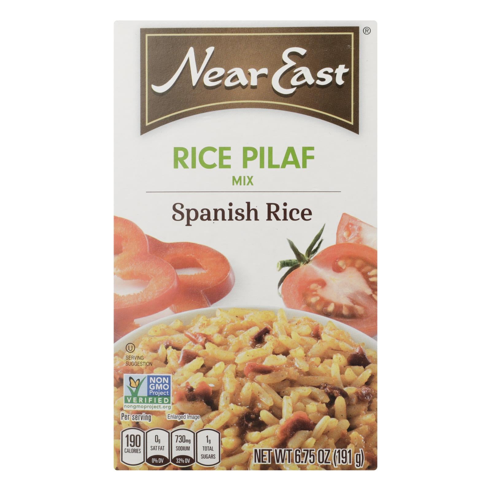 Near East Rice Pilaf Rice - Spanish - Case Of 12 - 6.75 Oz. - GreatEagleInc