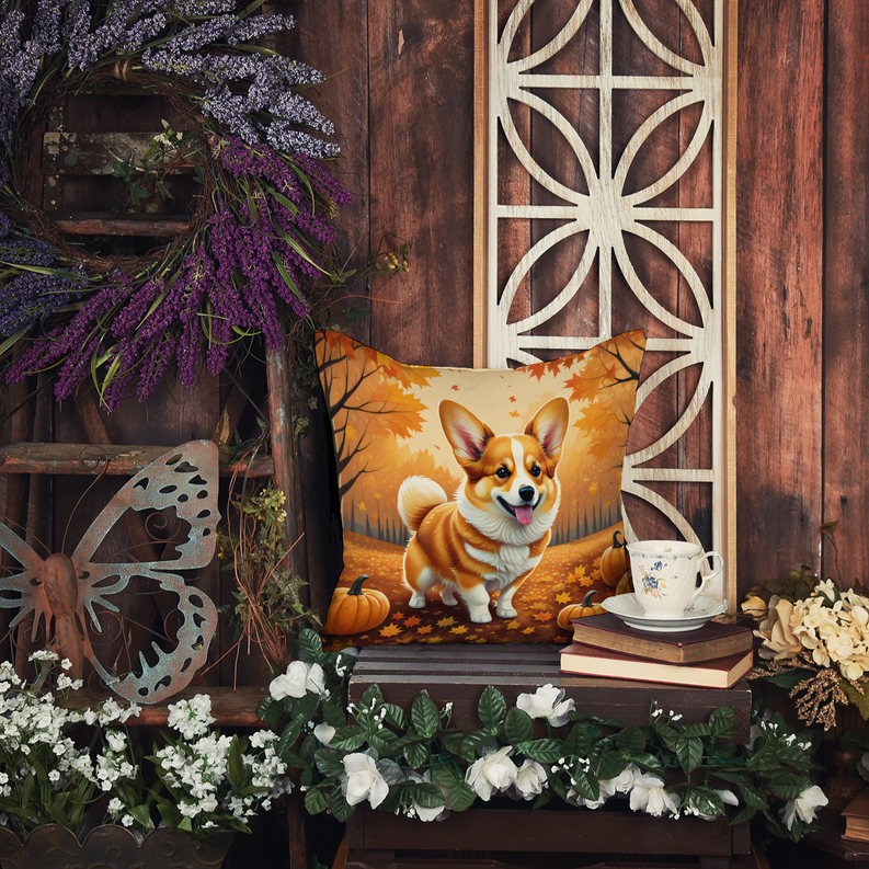 Fall dog-themed pot holders, pair with orange autumn scene and dog illustration