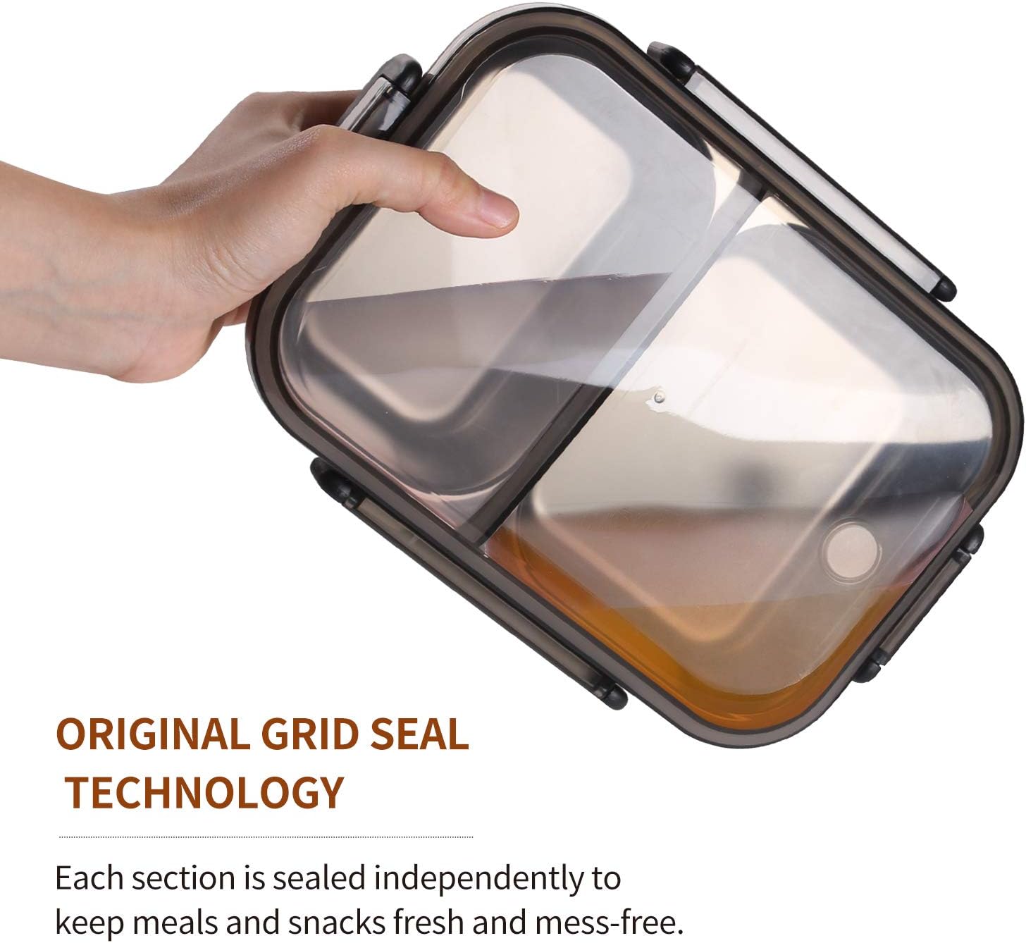 Transparent Lunch Box For Kids Food Storage Container With Lids Leak - GreatEagleInc