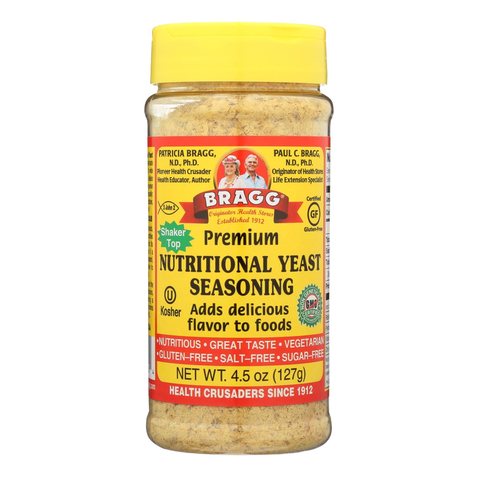 Bragg - Seasoning - Nutritional Yeast - Premium - 4.5 Oz - Case Of 12 - GreatEagleInc