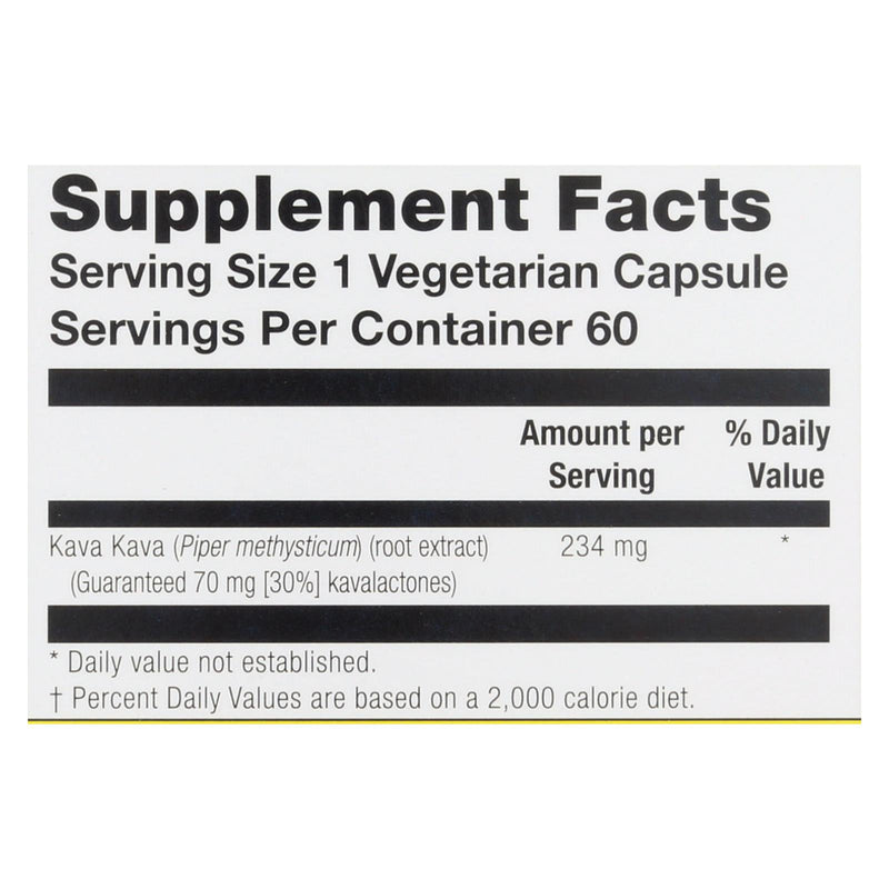 Natural Balance Kava Kava Root Extract - 60 Vegetarian Capsules - Eco-Friendly Home & Grocery