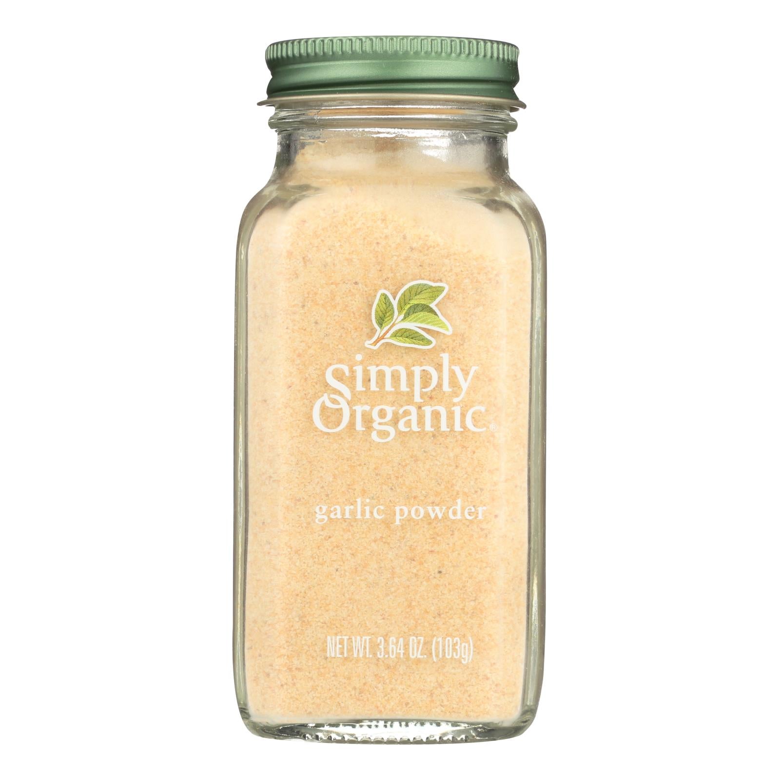 Simply Organic Garlic Powder - Case Of 6 - 3.64 Oz. - GreatEagleInc