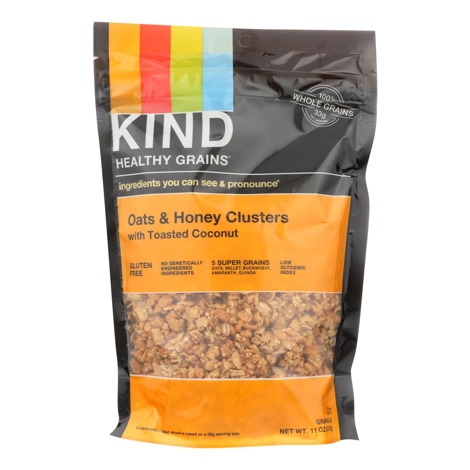 Kind Healthy Grains Oats And Honey Clusters With Toasted Coconut - 11 Oz - Case Of 6 - GreatEagleInc