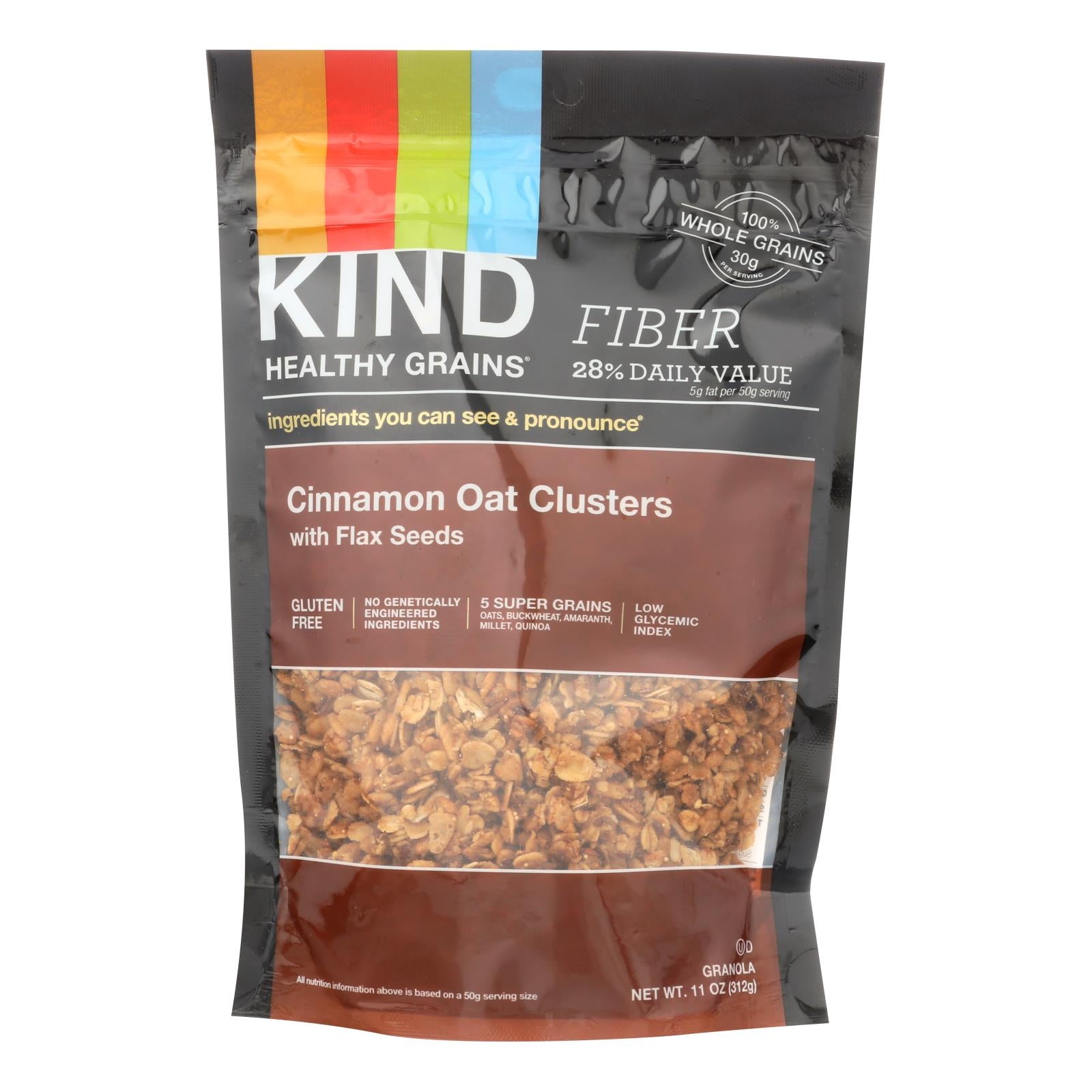 Kind Healthy Grains Cinnamon Oat Clusters With Flax Seeds - 11 Oz - Case Of 6 - GreatEagleInc