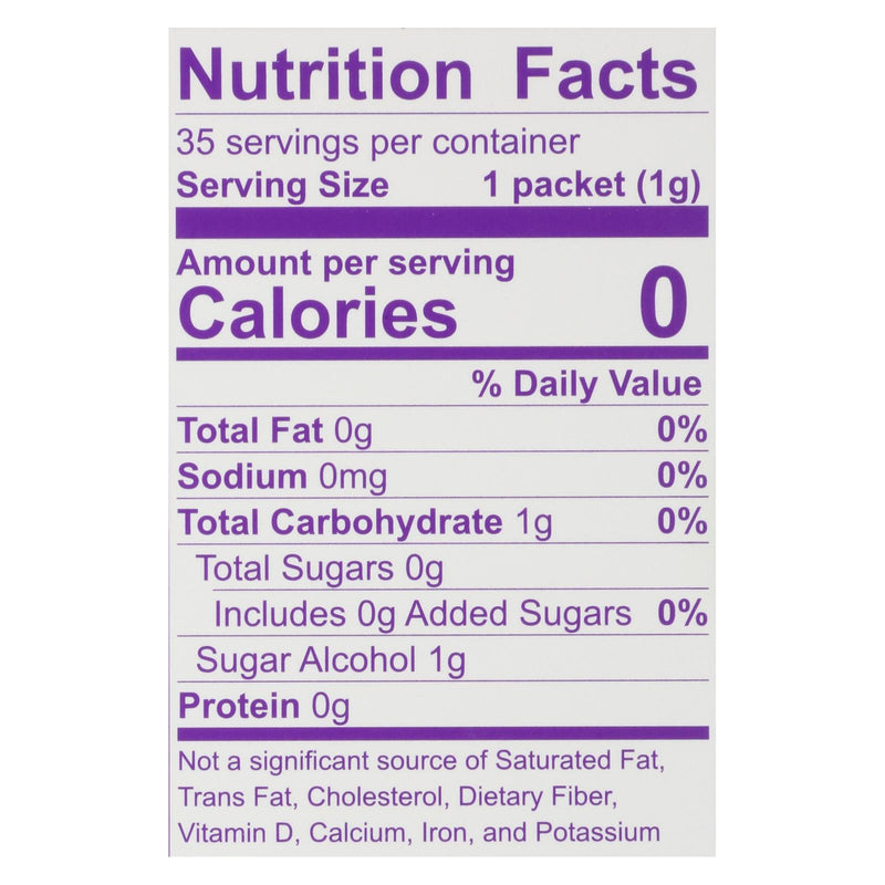 Wholesome Sweeteners Stevia - Organic - 35 Count - 1.23 Oz - Case Of 6 - GreatEagleInc