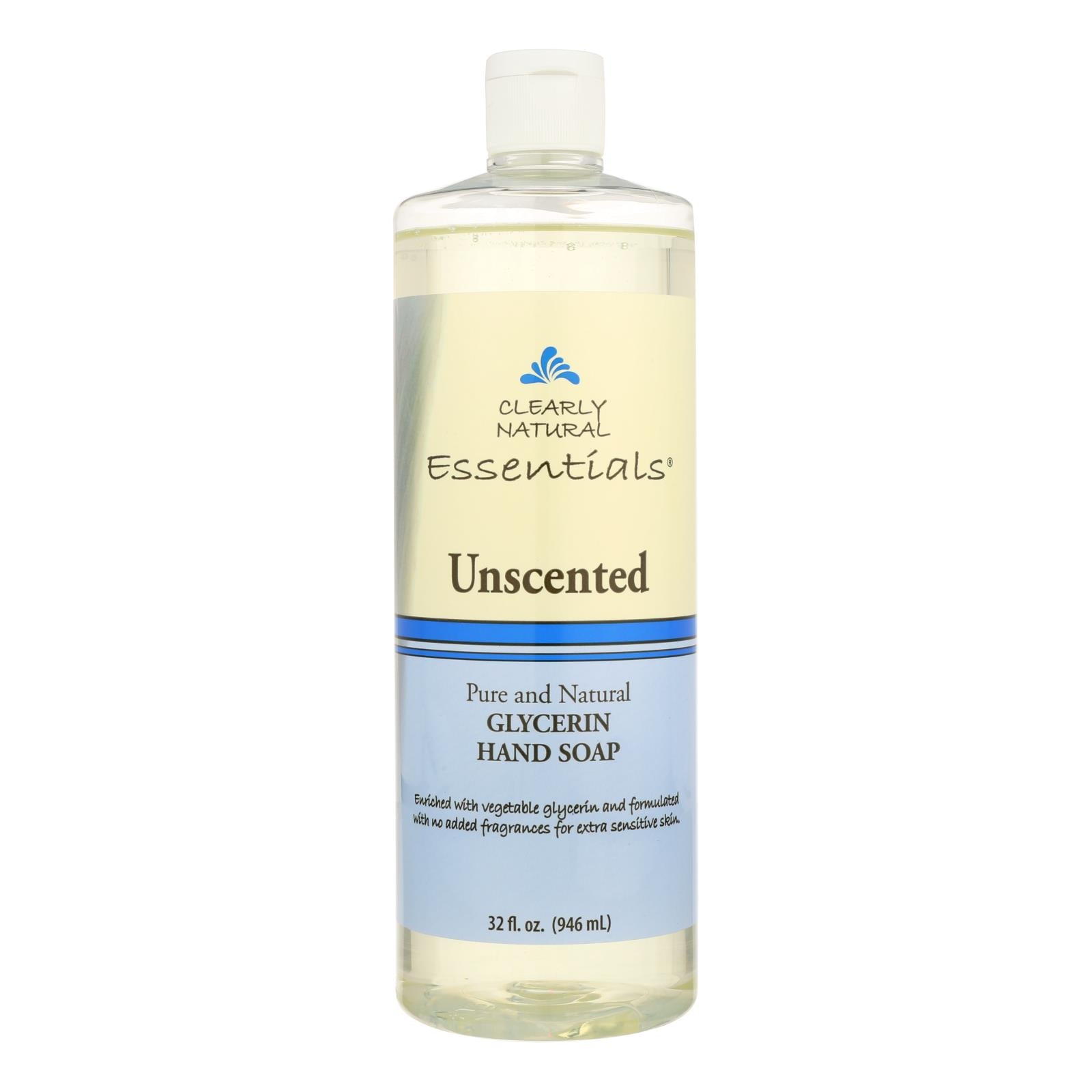 Clearly Natural Hand Soap - Liquid - Unscented - Refill - 32 Oz - Eco-Friendly Home & Grocery